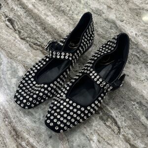 Sam Edelman Black Studded Flats